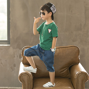 男童夏装2018新款套装6夏季童装中大童儿童休闲9两件套短袖潮12岁