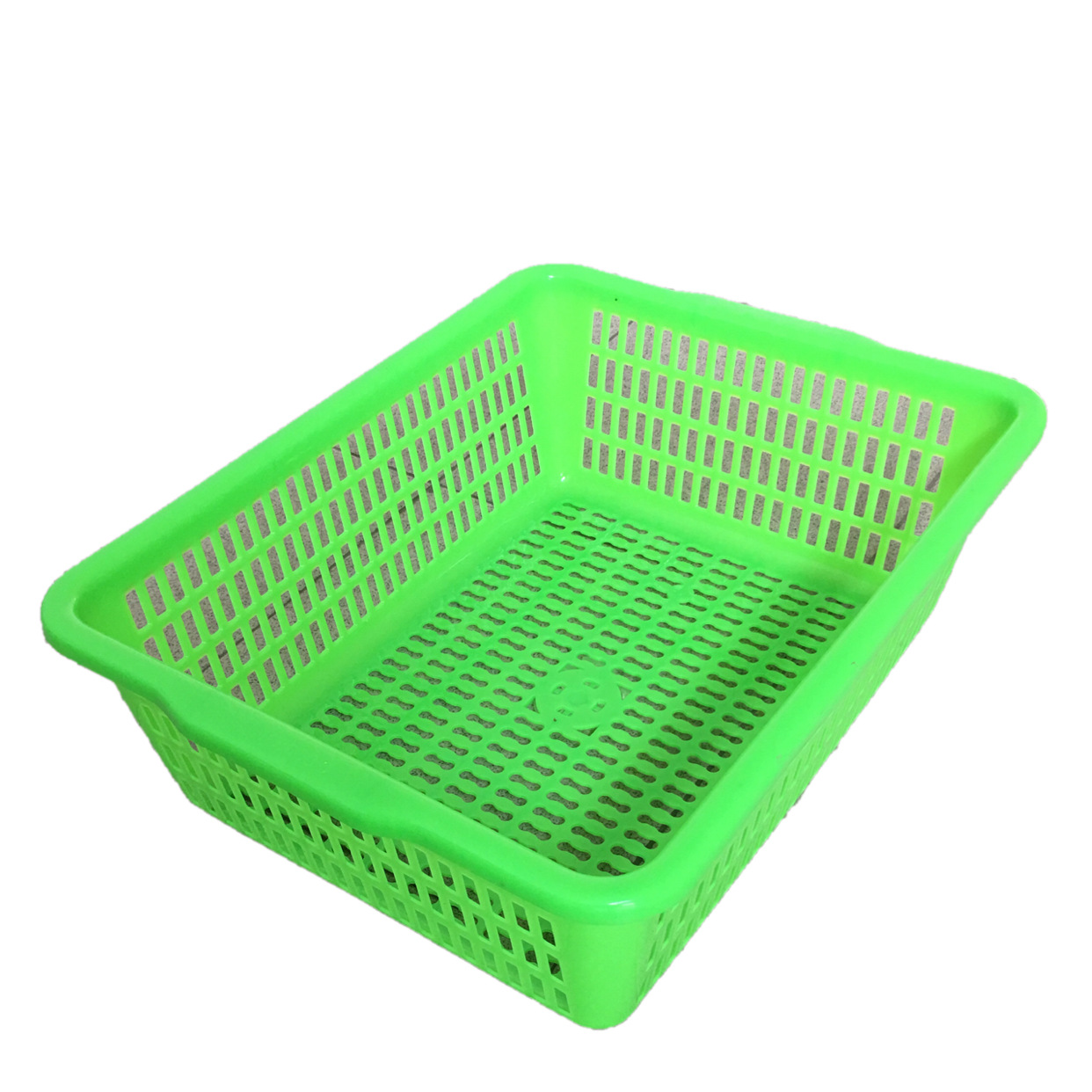 长方形大号加厚收纳筐厨房洗菜篮蔬菜彩色塑料篮子配货框子周转框