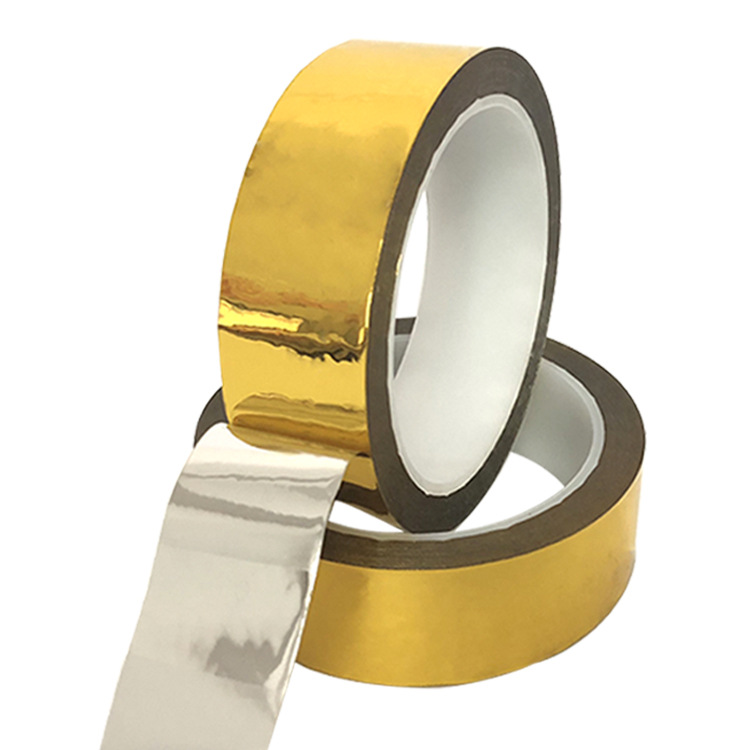 厂家供应pet金色胶带铝箔手工diy礼盒包装婚庆公司现场布置装饰用