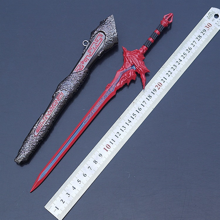古剑武器百里屠苏焚寂剑合金兵器带剑鞘模型道具玩具一件代发