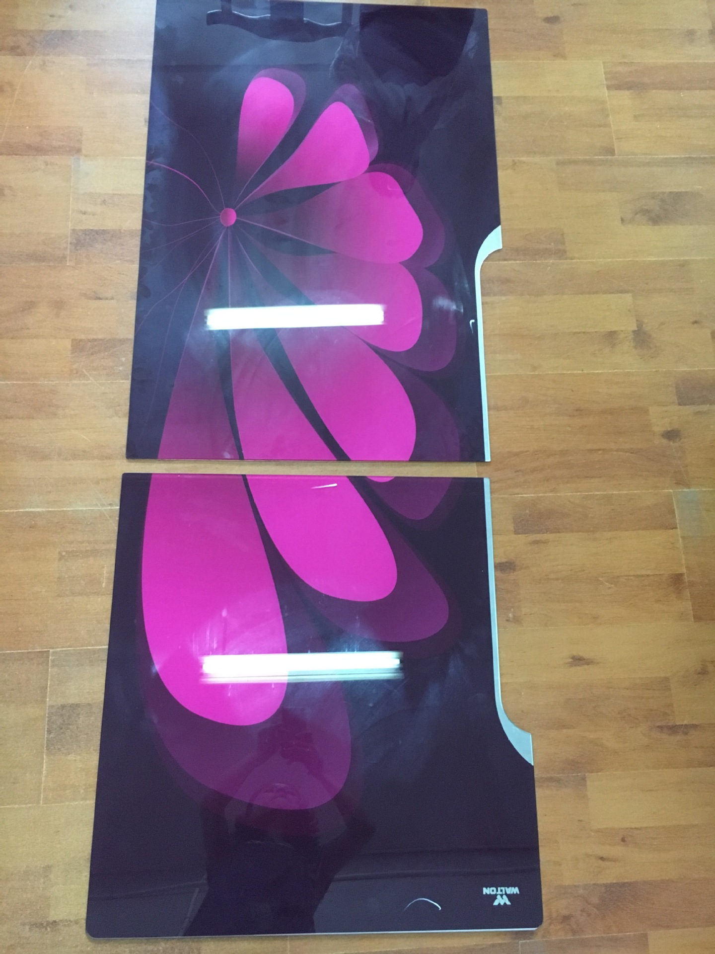 冰箱门玻璃面板 钢化玻璃喷绘 钢化玻璃丝印 彩晶玻璃面板