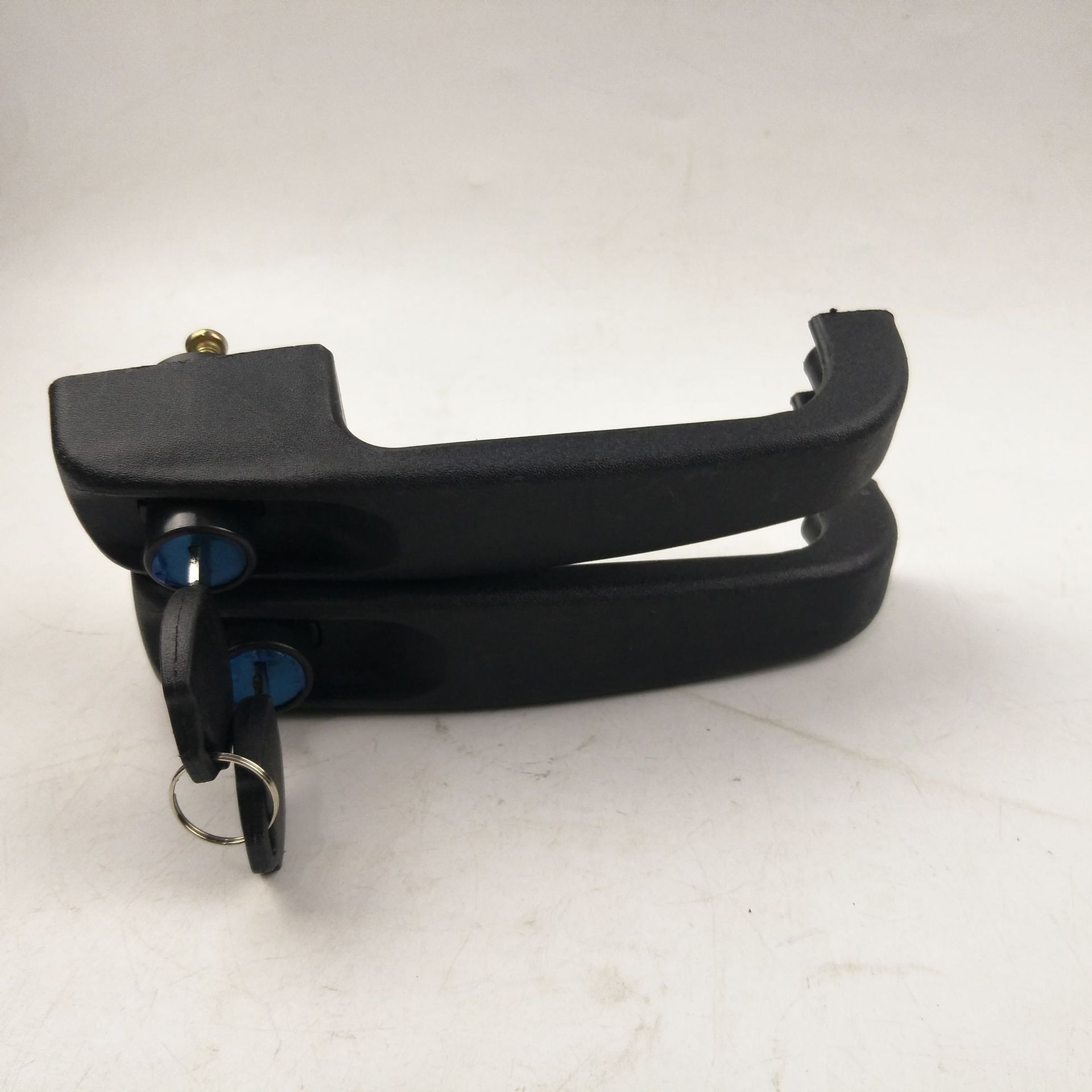 电动三轮车棚车两开门门把手黑色车门锁把手