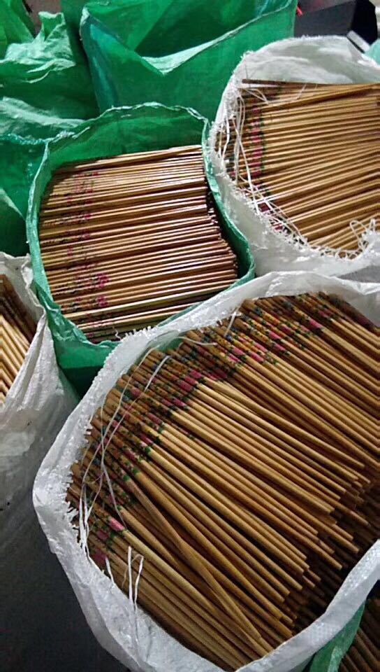 坤甸铁木筷子 实木健康筷 非一次性印花筷子 5双装竹筷