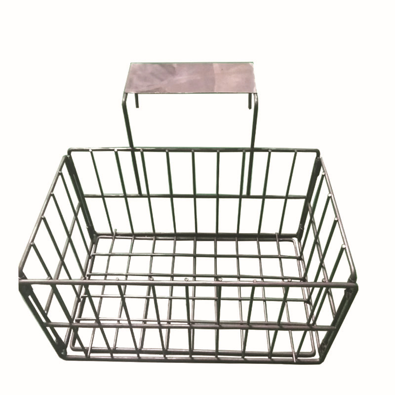 铁线折叠篮加工 深圳铁线置物篮 铁丝篮子 铁线折叠收纳篮