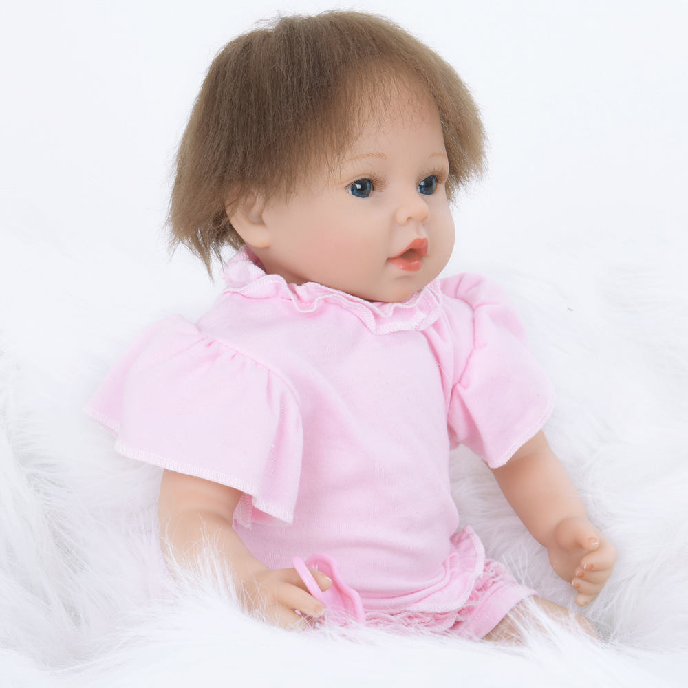 外贸出口仿真娃娃软胶布身体宝宝 女孩过家家玩具 六一儿童节礼物