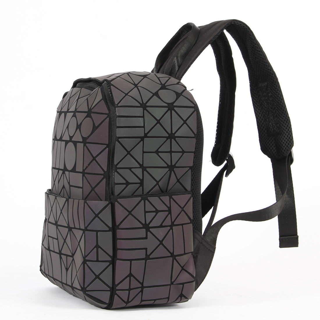 2018新款菱格夜光炫彩背包 双肩包