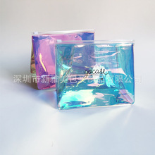 【PVC幻彩拉链袋】制作PVC镭射化妆包 PVC塑料袋可印LOGO