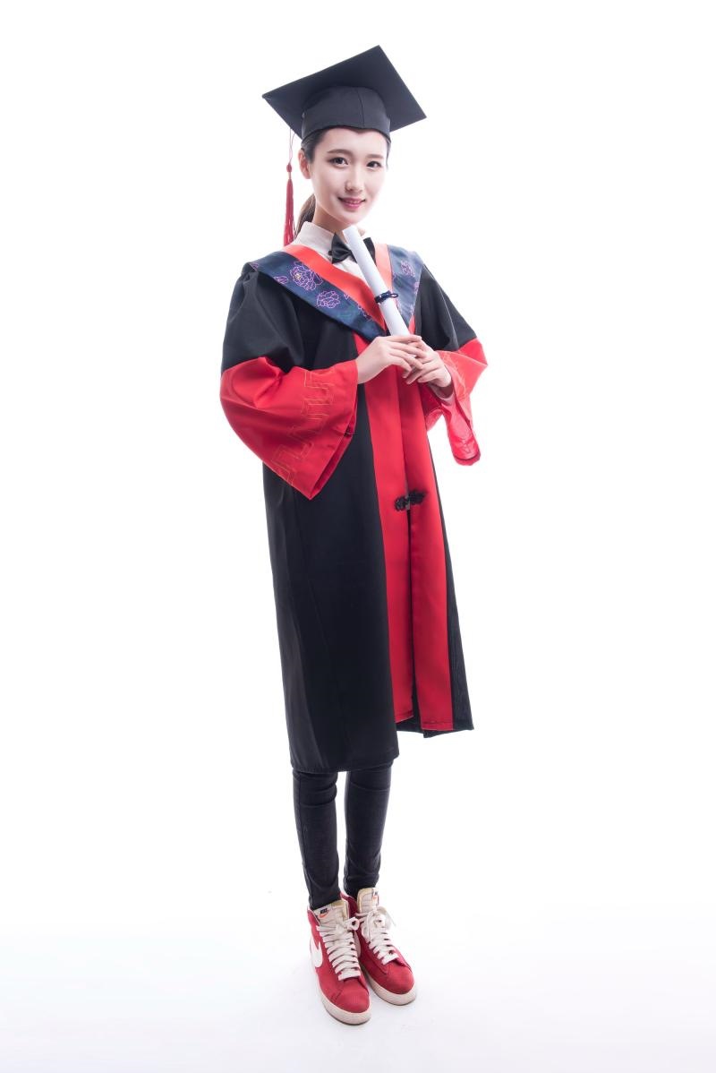 学士服 大学生毕业礼服 博士服文科演出的服搭配帽子硕士服成人礼