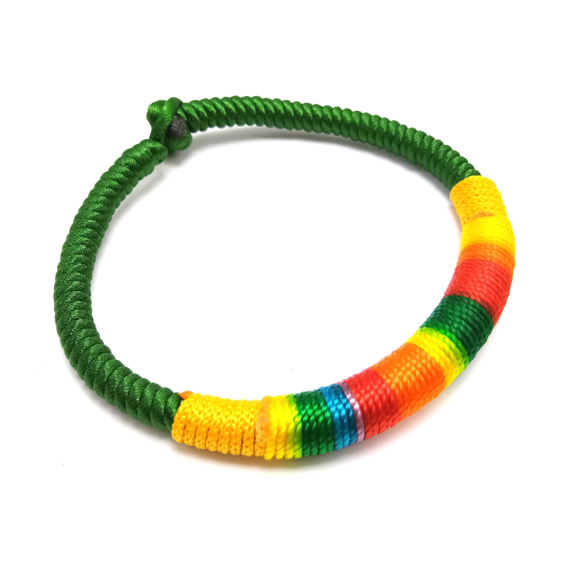 民族风五彩线编织金刚结粗款端午节五彩绳手链手串活动礼品