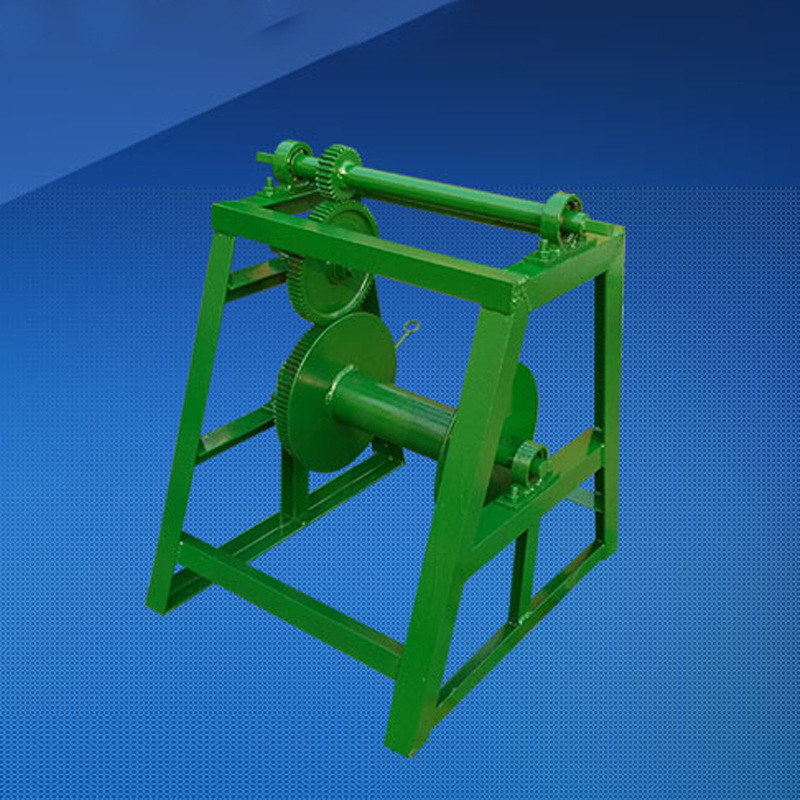 厂家供应 提升重物用手摇绞磨 5吨井口人力绞磨 绞磨摇把