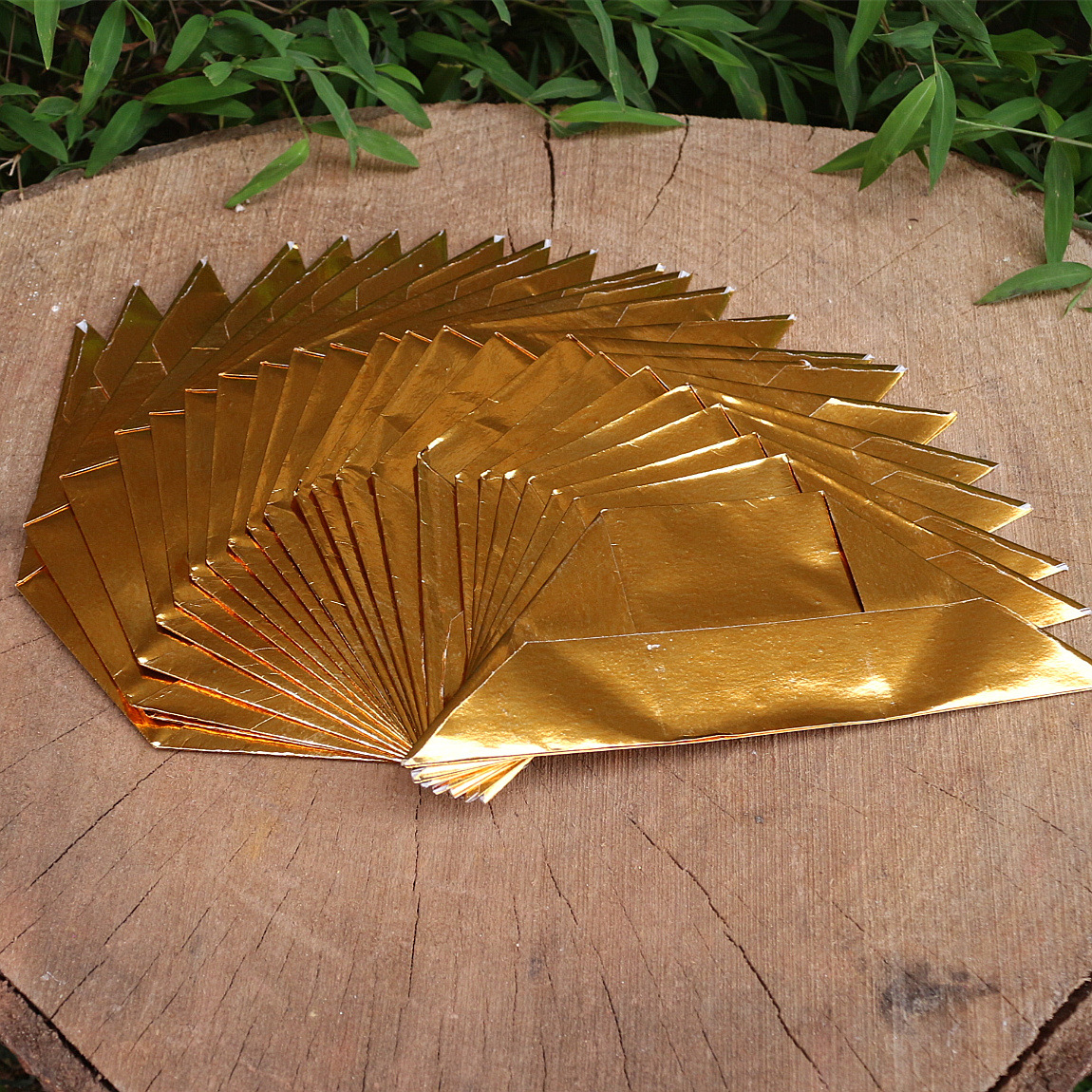 包邮大号金元宝半成品金箔纸手工折叠元宝纸钱烧纸祭祀用品金元宝