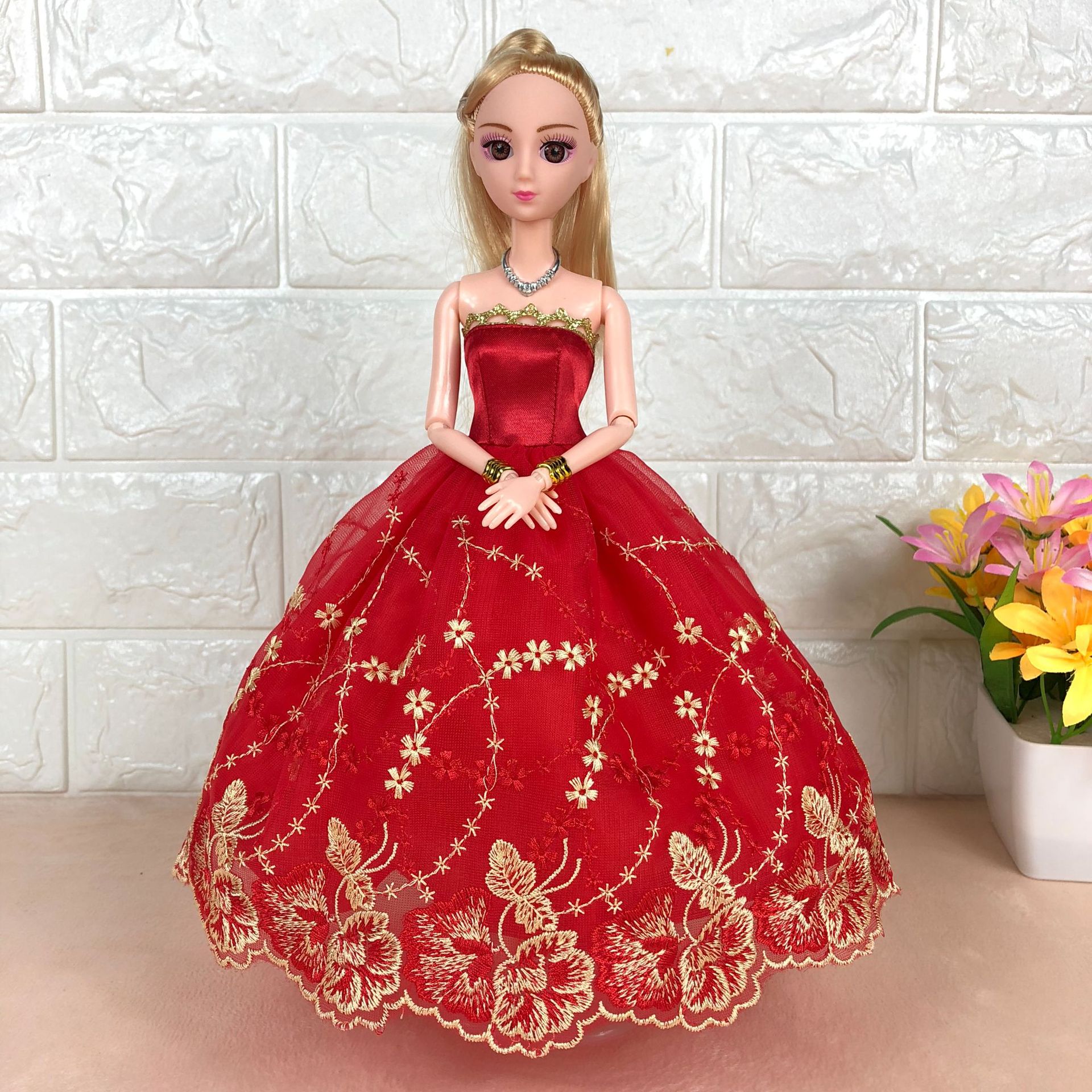 新齐芭比娃娃婚纱娃娃美人鱼娃娃关节公主换装洋娃娃玩具公仔bjd