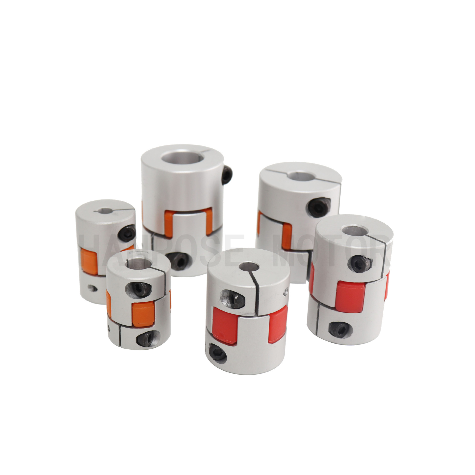 梅花联轴器 d20l25 弹性铝合金 大扭矩三爪 伺服机步进电机联轴器