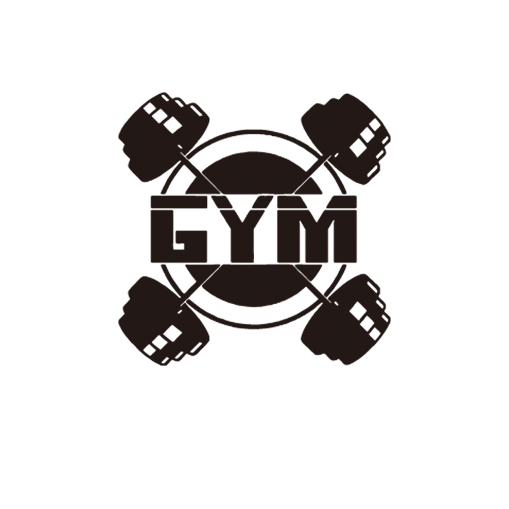 2860 gym健身房精雕墙贴 客厅卧室背景英文墙贴纸厂家批发