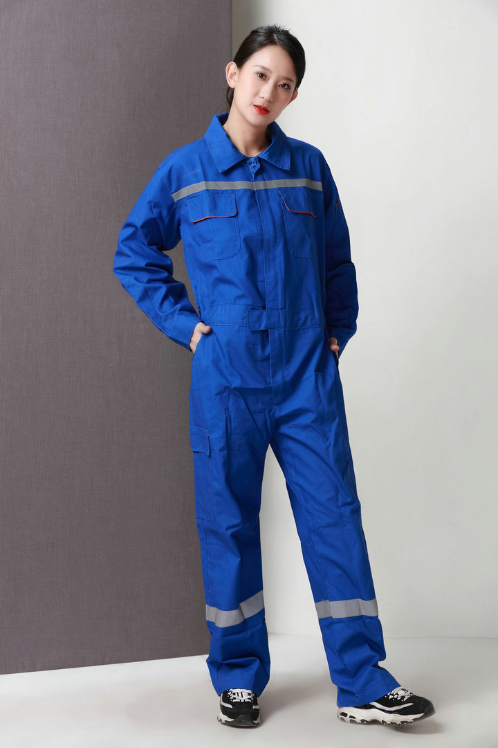 中国石油工作服秋冬船员汽修机电防烫全棉劳保服纯棉连体油田工装