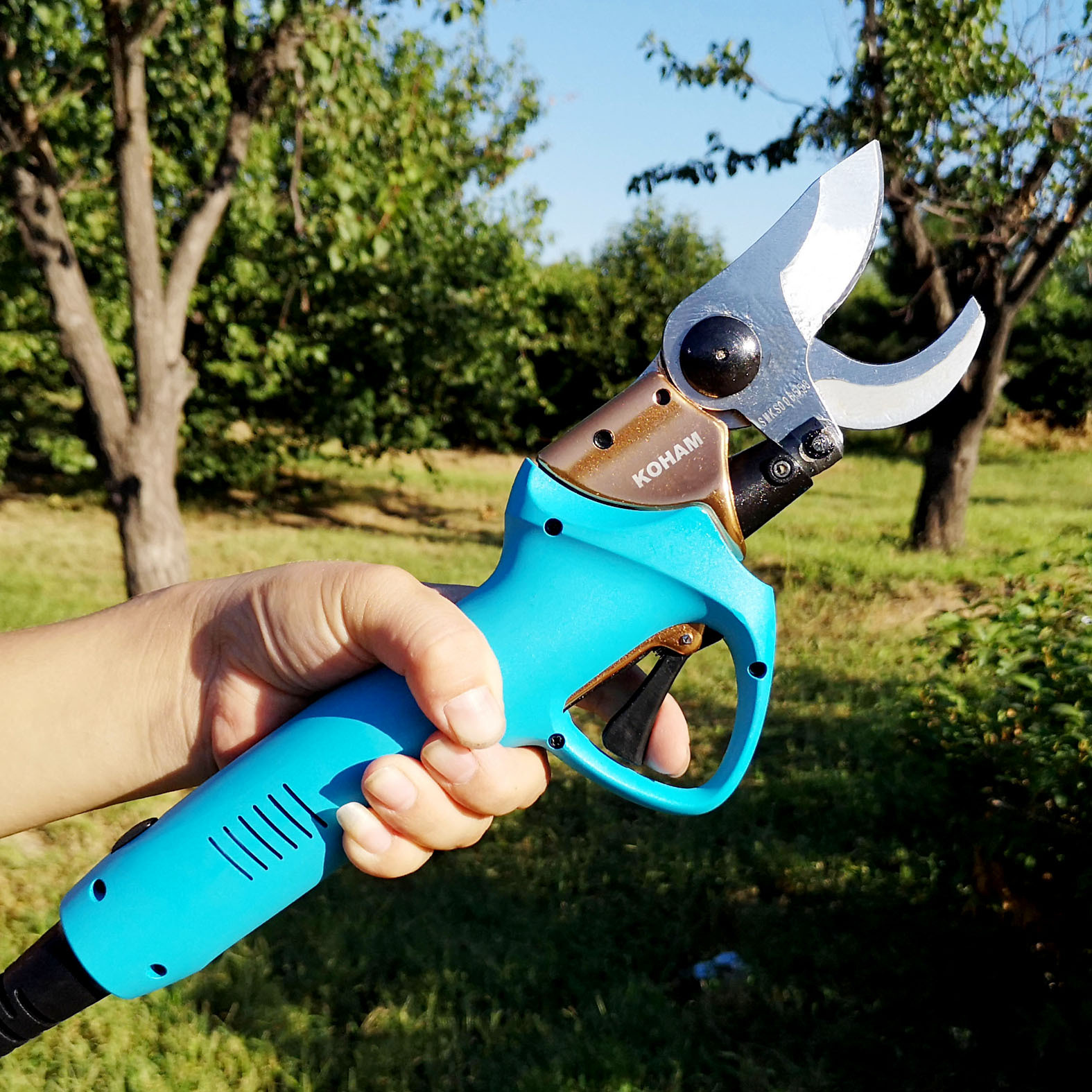 嘉航电动修枝剪果树电剪刀电动剪枝机充电剪刀粗枝剪果枝剪大力剪