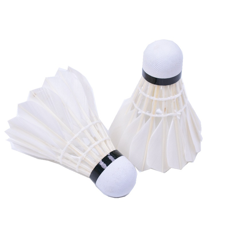 Guangyu Gyno. 9 Badminton Humpback Goose Feather Single Side Badminton Durable Flight Stable Hitting Feeling Good 12 Pack