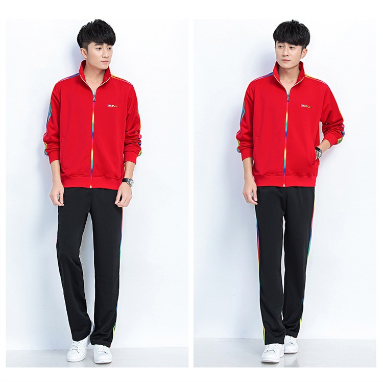 晋冠运动服套装男女长袖春秋健身操校服佳木斯广场舞服运动外套装