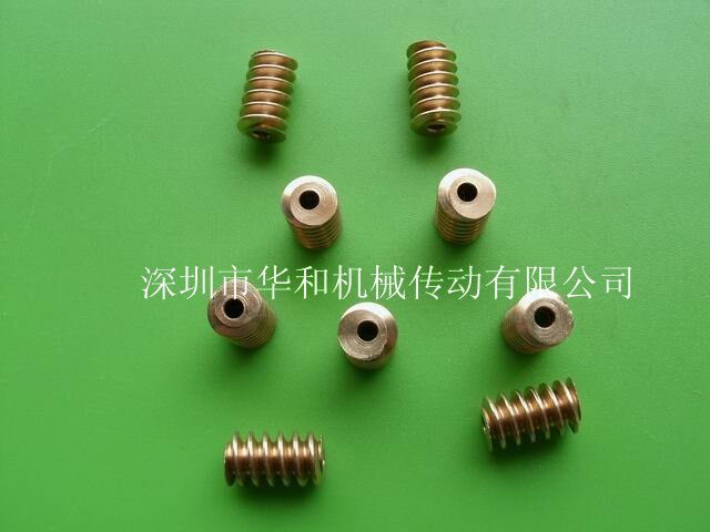厂家低价0.5模蜗杆单头铜蜗杆马达电机轴齿轮蜗杆