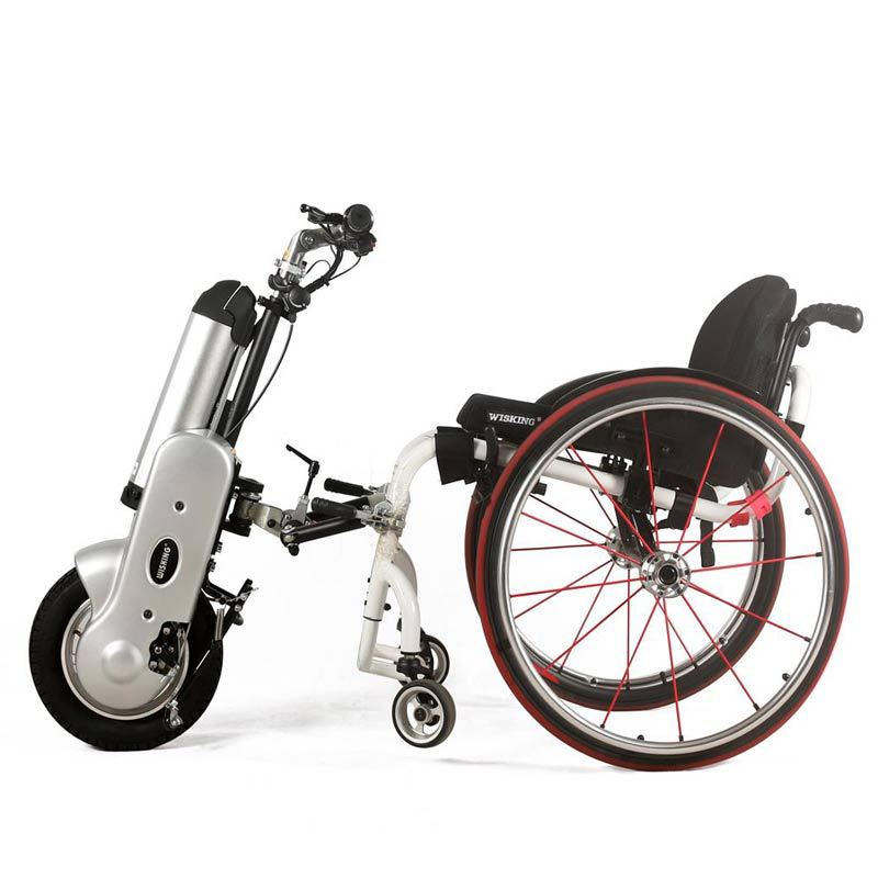 威之群q1轮椅电动车头残疾人便携式锂电池手动轮椅电动驱动头