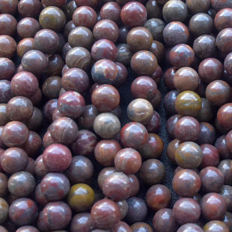 新海洋石天然石圆珠 宝石工艺品diy饰品配珠 串珠 圆珠半成品批发