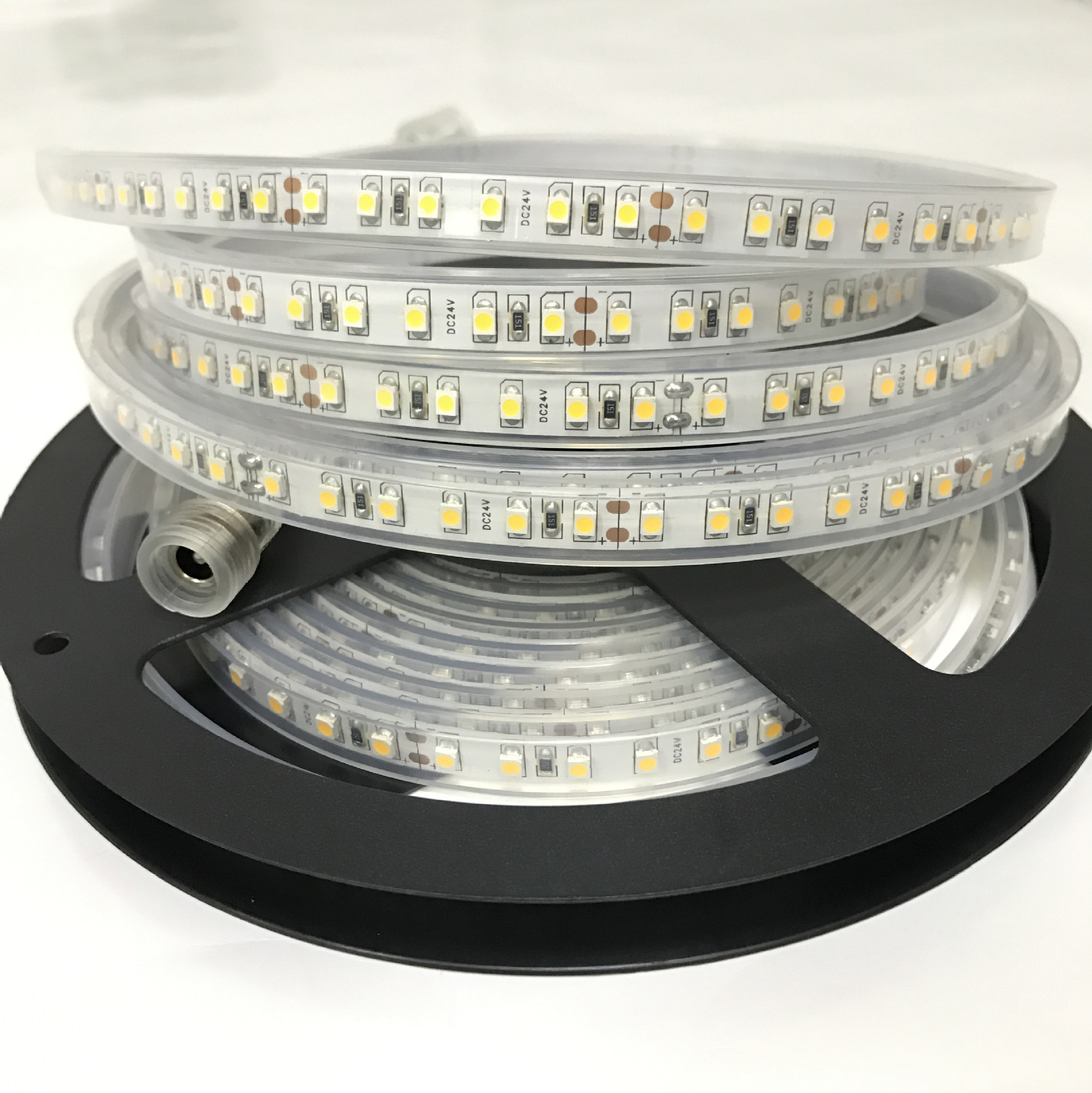 352824v120灯一米硅胶套管防水ip67软灯条2835滴胶防水灯带