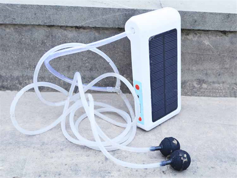 跨境热卖 太阳能打氧机 多功能一体照明 户外便携垂钓增氧泵ap001