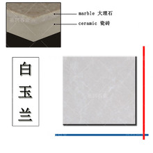 天然大理石白玉兰复合板 别墅整装墙面客厅米白色大理石地面铺贴