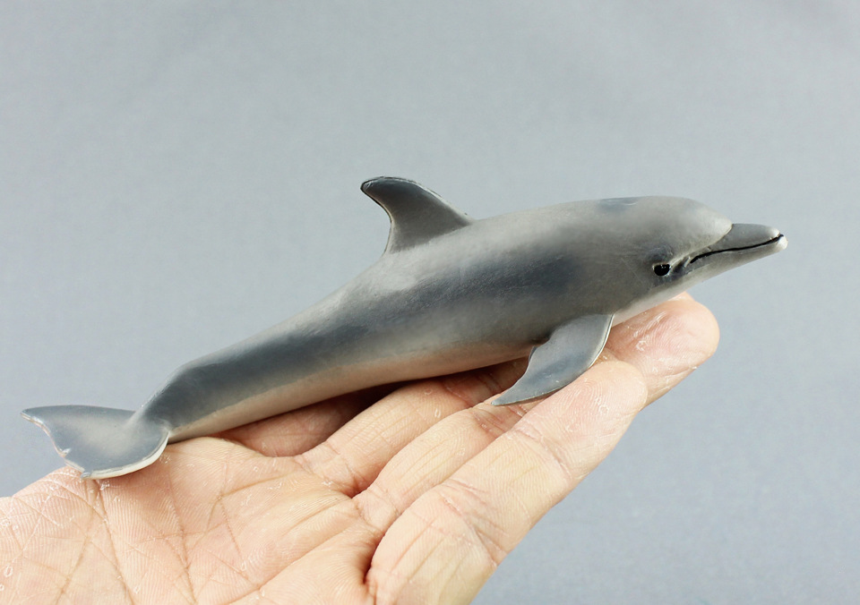 海洋生物模型海豚儿童仿真静态pvc实心动物玩具摆件外贸货源