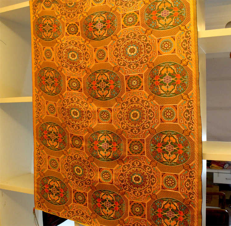 藏式布料藏式窗帘桌布面料藏服藏布布料定制织锦缎云锦布料