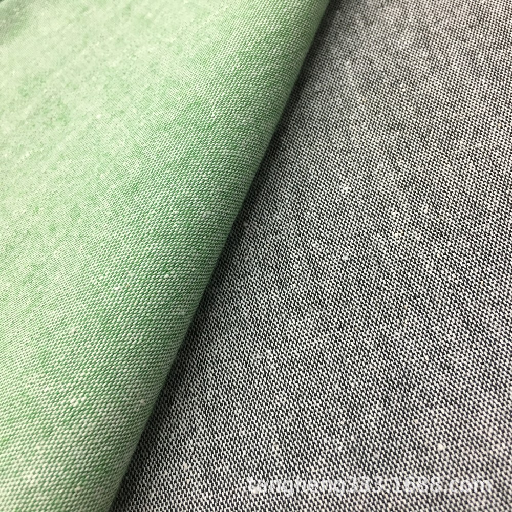 现货批发15色麻棉弹力布 亚麻棉休闲裤时装面料 麻棉混纺平纹布