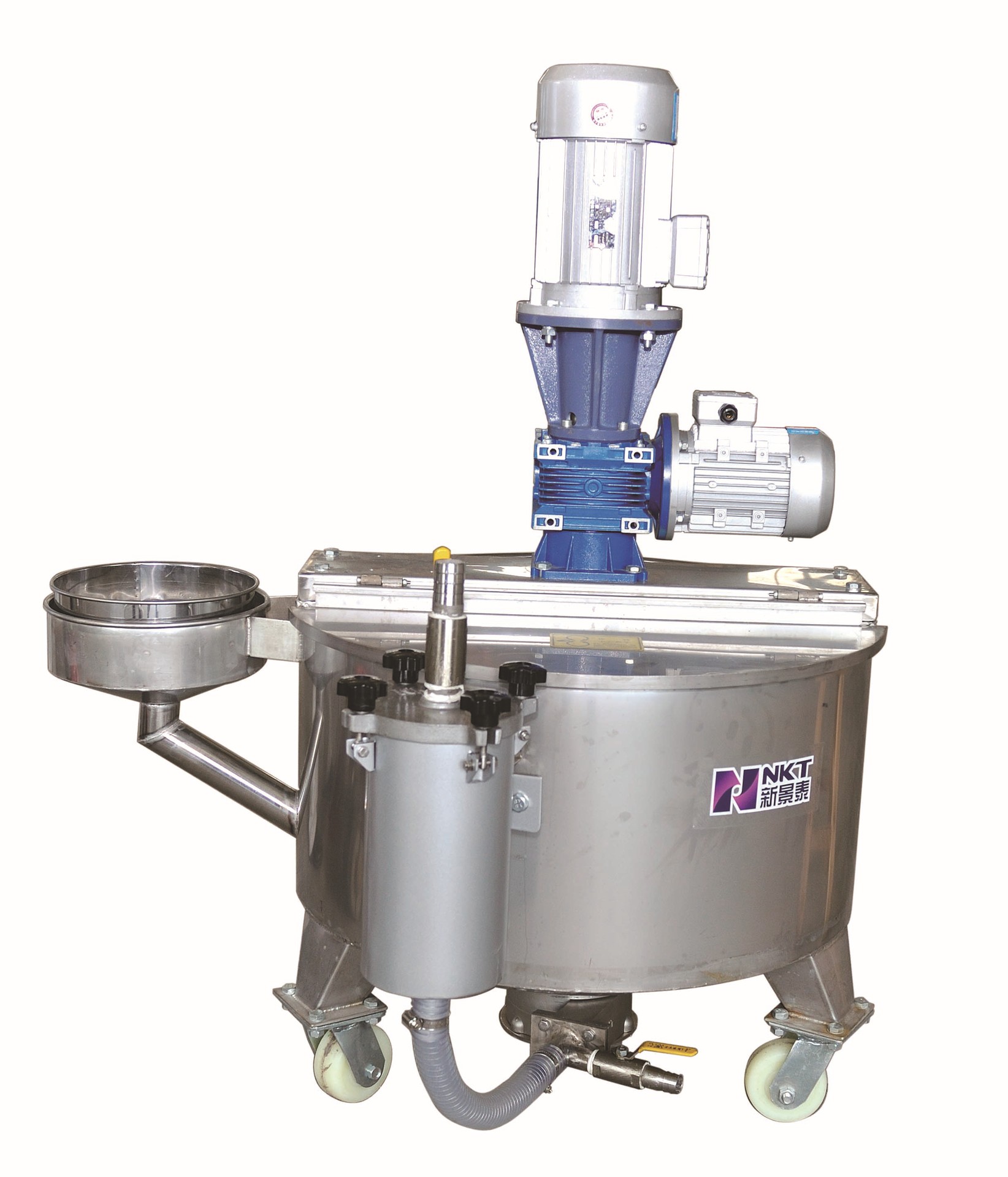 nkt新景泰 陶瓷厂设备釉桶带泵釉桶 抽釉桶 釉浆搅拌桶圆形釉桶