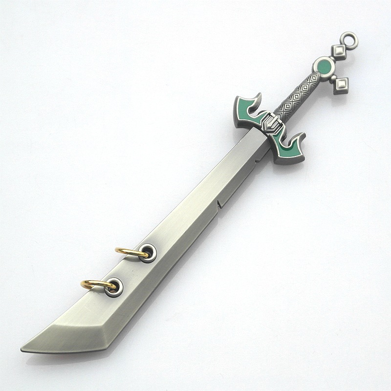 英雄武器无极易剑圣刀扣合金兵器模型动漫钥匙扣16厘米