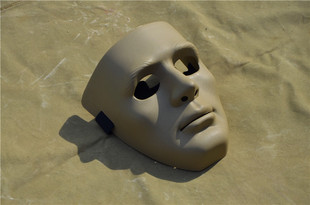 泥色面具伪装面罩塑料便宜处理卖老库存抗可冲击面罩户外真人护面