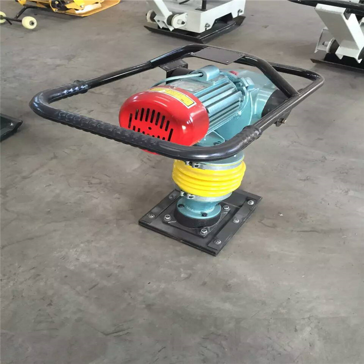 手扶式电动打夯机 手扶式夯土机 汽油立式泥土震实机-阿里巴巴