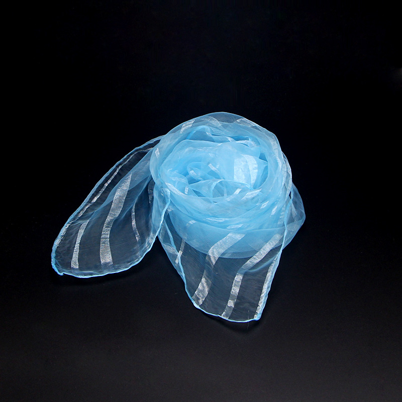 厂家直销儿童表演丝巾幼儿园舞蹈方巾纯色尼龙头纱纱巾批发zk002