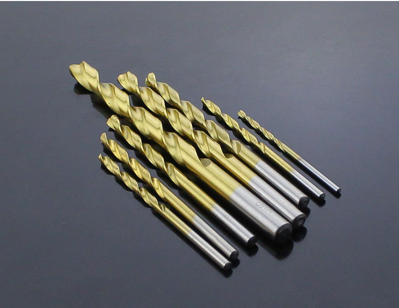 厂家直销 不锈钢直柄麻花钻 m2镀钛 手钻硬质合金钻头 高速钢钻头