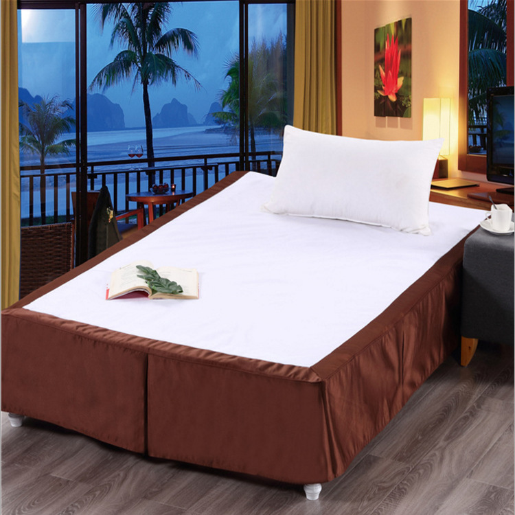 晴东厂家批发酒店床上用品 酒店客房专用床裙 直销