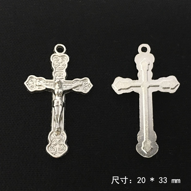 DIY Alloy Decoration Accessories Holy Bitter Cross Necklace Pendant Ornament Factory Direct Supply 100 Pcs/Bag