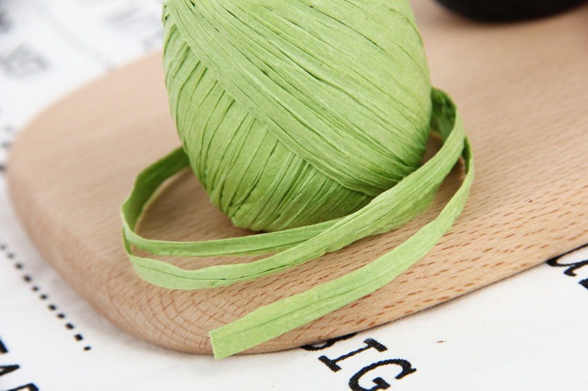 天然拉菲草绳 礼品包装带 环保纸绳 装饰编织花样diy拉菲草 20米