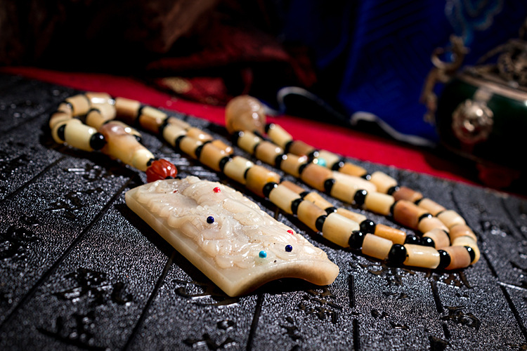 庚午文玩堂天然骨节108颗手链diy骨头佛珠饰品念珠首饰