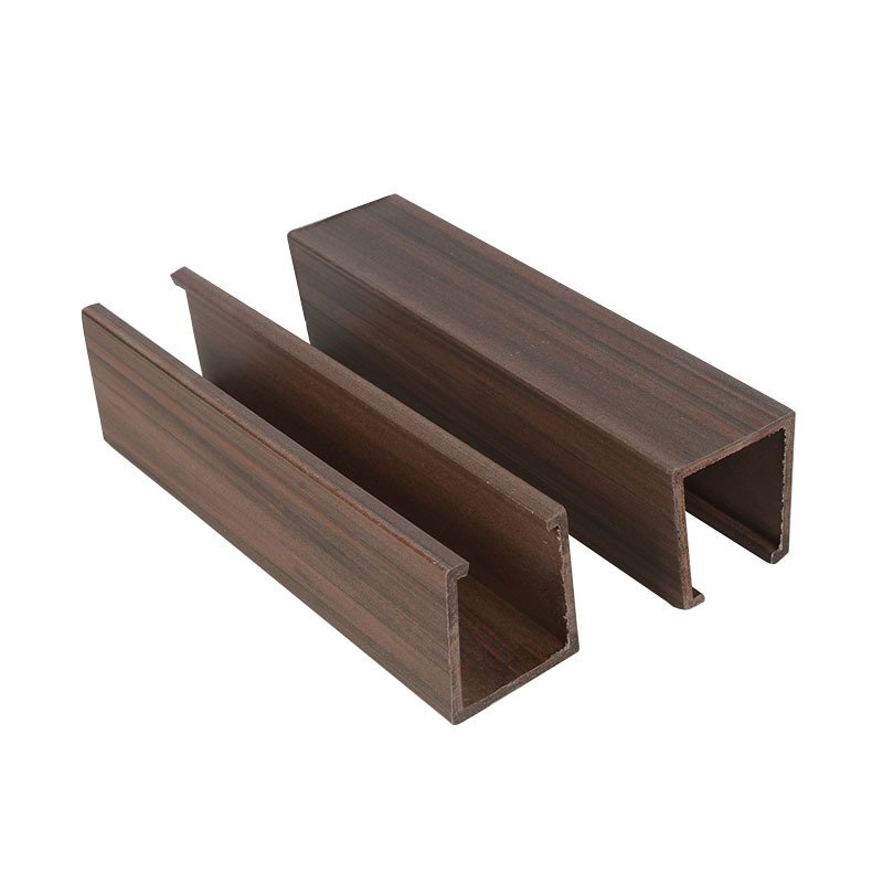 绿可木格栅生态木 40*45u型卡扣 天花吊顶方通 室内新型装饰材料