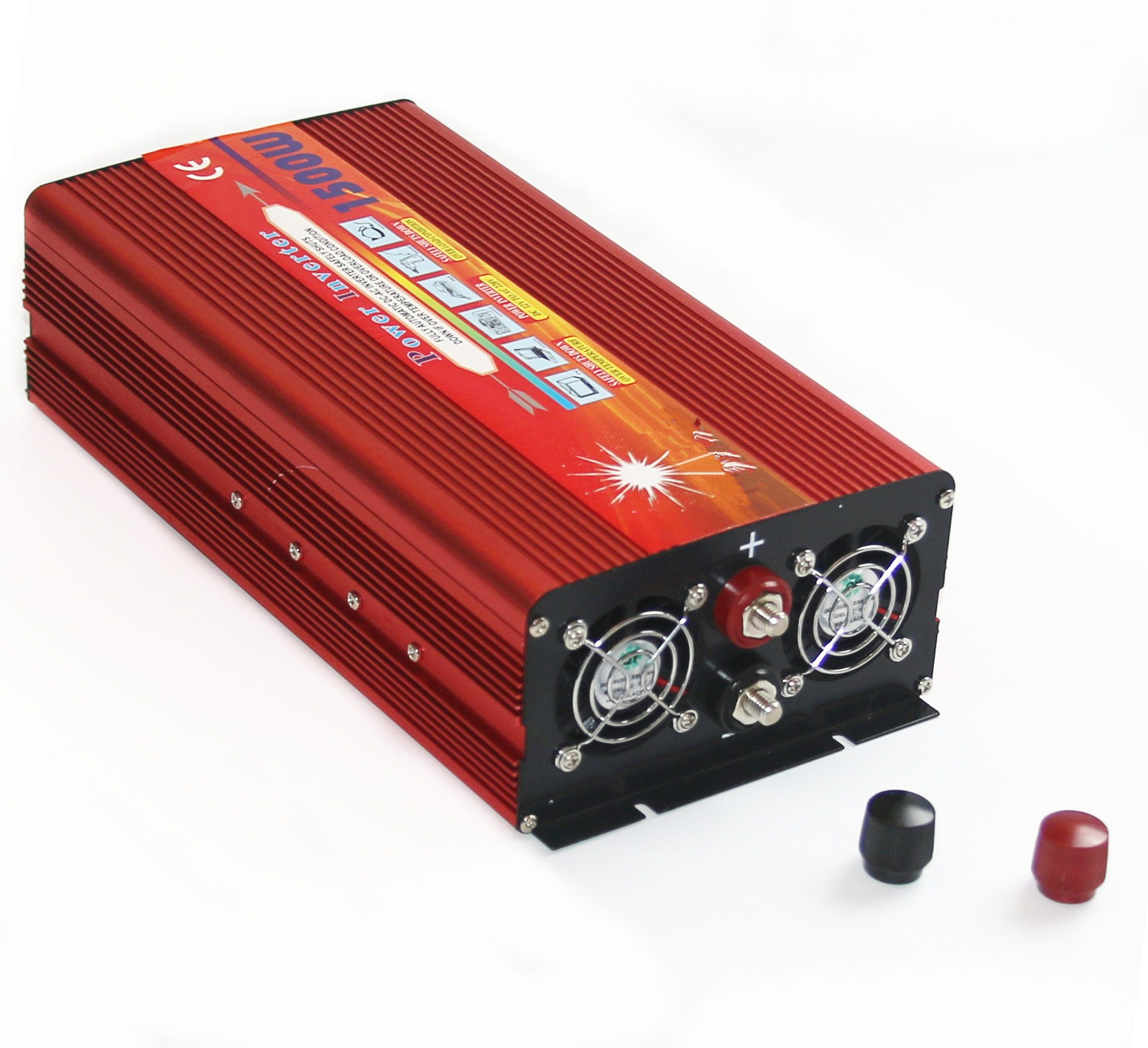 厂家直销 修正波大功率逆变器 12v24v1500w双风扇家用逆变器