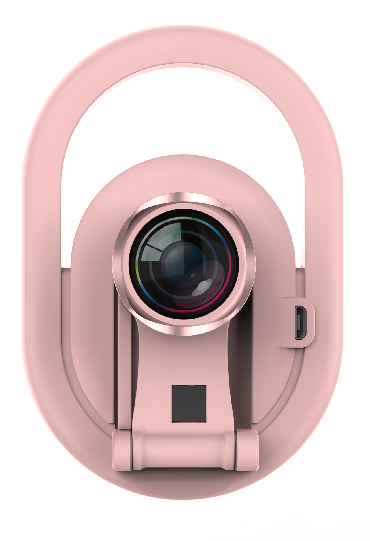 新款d1美颜补光灯 广角微距手机镜头主播直播补光灯 自拍神器