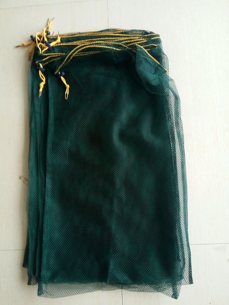 厂家批发无结涤纶网袋装鱼袋刮胶鱼网兜钓鱼加密袋