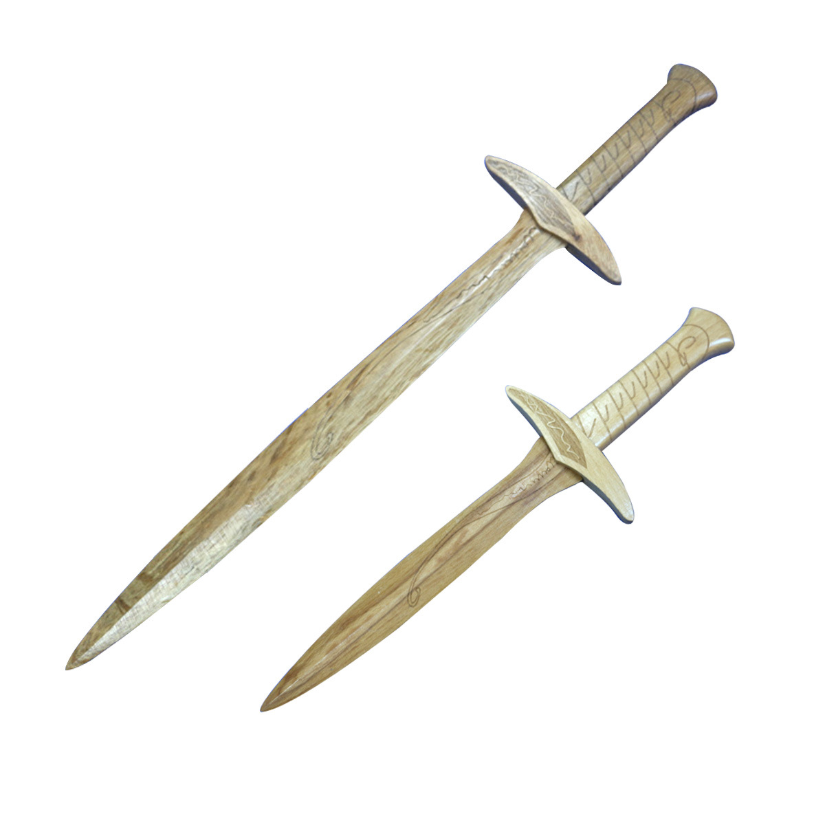 木刀剑cosplay道具武器木剑 指环王霍比特人木制钉刺剑未开刃