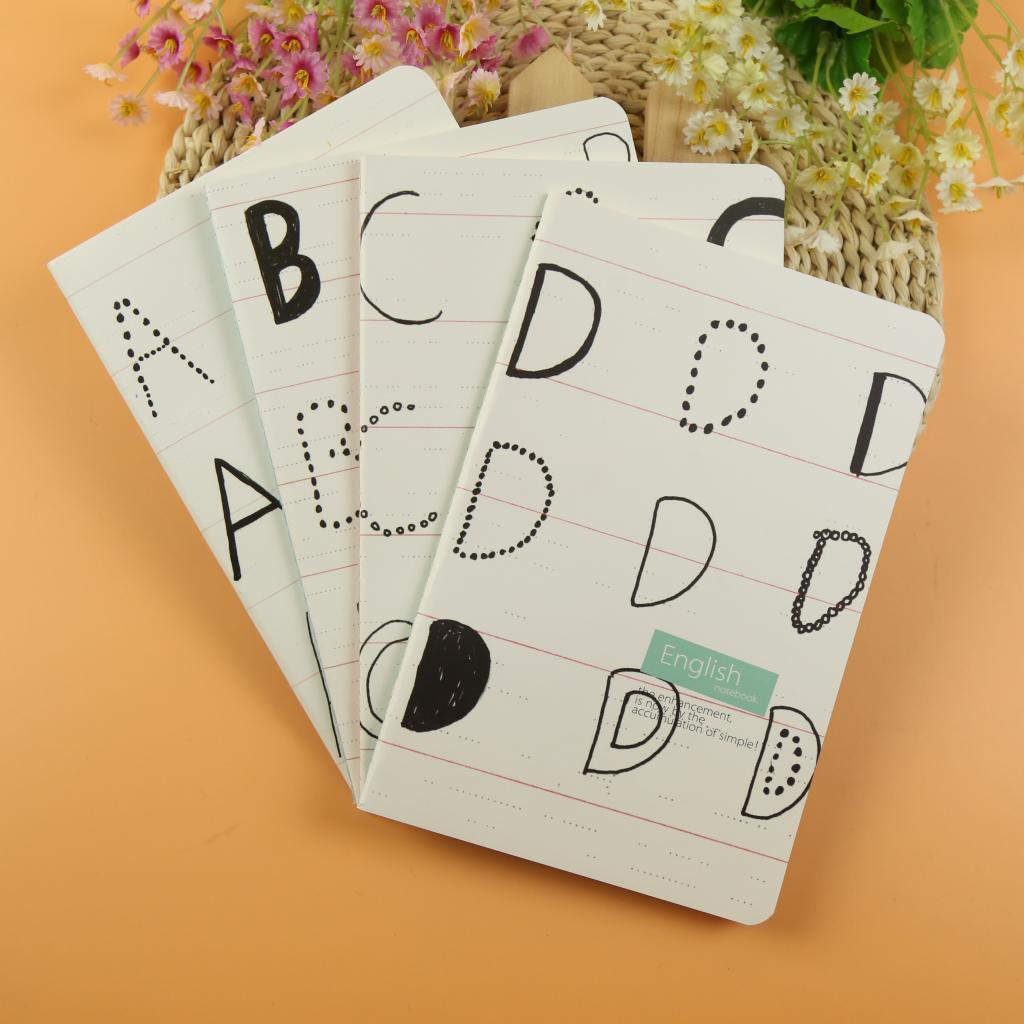 定做字母英语练习本创意精美a5作业本英语簿学生作业本本子供应