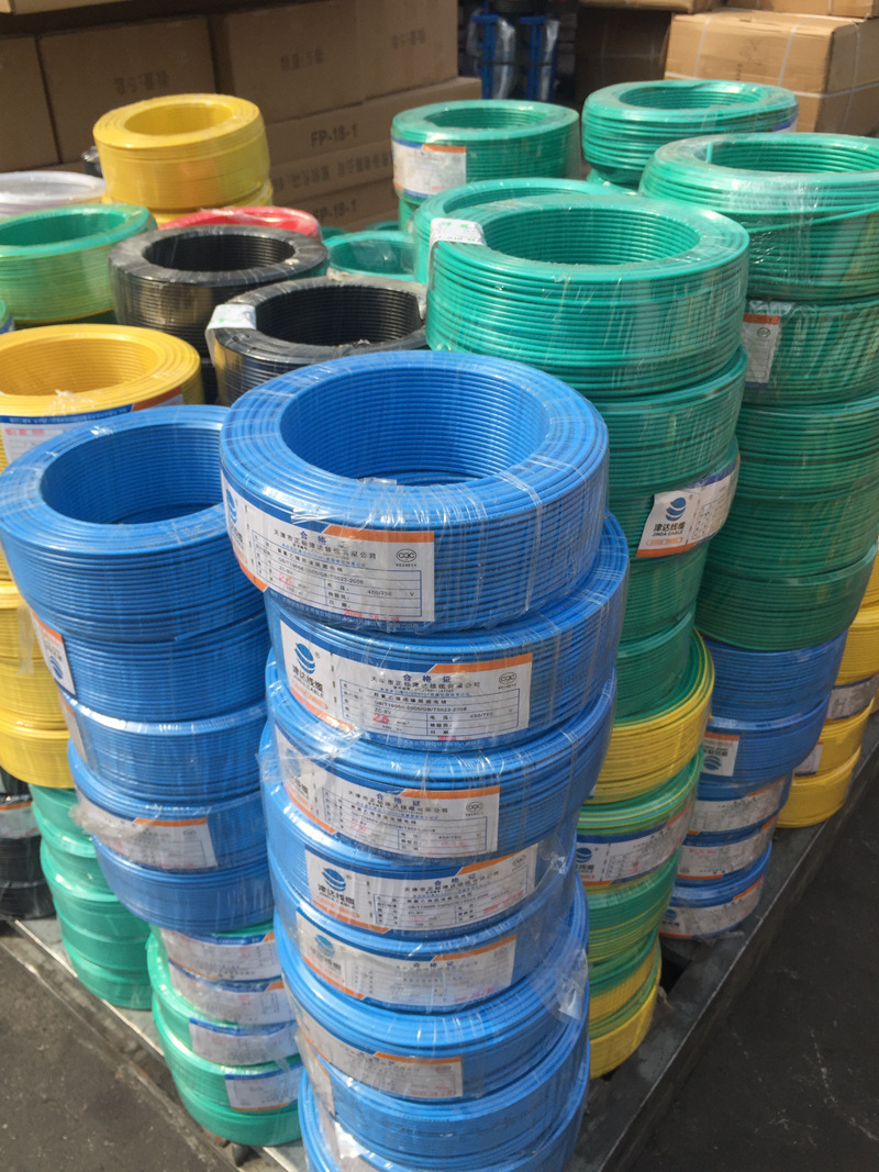 津达zc-bv电线电缆1.5/2.5/4/6平方国标塑铜线单芯硬线100米/卷