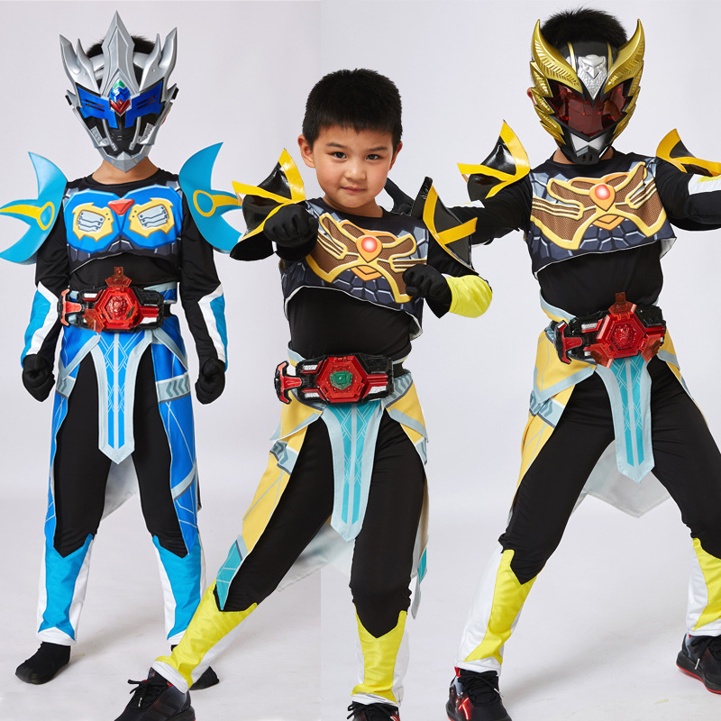 儿童节cosplay铠甲勇士套装衣服童装男 猎铠刑天飞影儿童表演服装