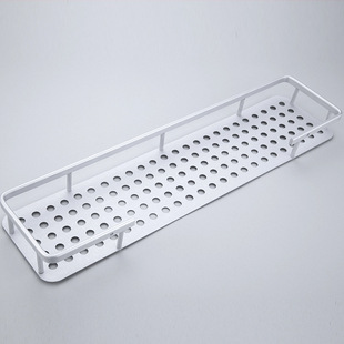 明志卫浴 太空铝 单层长方铝板置物架 浴室卫浴五金挂件厂家直销